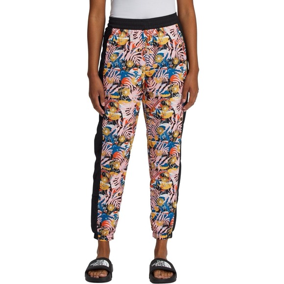 The North Face Pants - The North Face Hydrenaline Wind Pants Multi Color Floral Joggers Womens Size XL